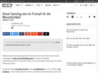 Bild zum Artikel: Dieser Samstag war ein Triumph für die Menschlichkeit