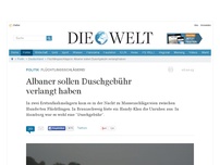 Bild zum Artikel: Flüchtlingsschlägerei: Albaner sollen Duschgebühr verlangt haben