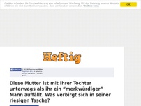 Bild zum Artikel: Diese Mutter ist mit ihrer Tochter unterwegs als ihr ein “merkwürdiger” Mann auffällt. Was...