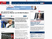 Bild zum Artikel: Gegen 'Politik der offenen Grenzen' - 34 CDU-Politiker schicken Brandbrief an Merkel