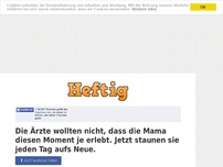 Bild zum Artikel: Die Ärzte wollten nicht, dass die Mama diesen Moment je erlebt. Jetzt staunen sie jeden Tag aufs...