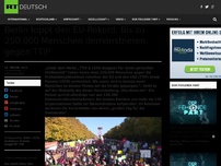 Bild zum Artikel: Berlin toppt den EU-Rekord: Bis zu 250.000 Menschen demonstrieren gegen TTIP
