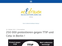Bild zum Artikel: 250 000 protestieren gegen TTIP und Ceta in Berlin !
