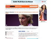 Bild zum Artikel: Elite-Uni Stanford: Von der Leyen soll Hochschulnamen missbraucht haben