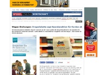 Bild zum Artikel: Wegen Drohungen: Drogeriekette sagt Spendenaktion für Kurden ab