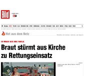 Bild zum Artikel: Im Wrack: Ihre Familie - Braut stürmt aus Kirche zu Rettungseinsatz