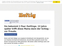 Bild zum Artikel: Sie bekommt 2 Paar Zwillinge. 12 Jahre später trifft diese Mama dann der Schlag – vor Freude.