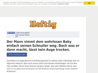 Bild zum Artikel: Der Mann nimmt dem wehrlosen Baby einfach seinen Schnuller weg. Doch was er dann macht, lässt...