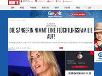 Bild zum Artikel: Die Sängerin nimmt eine Flüchtlingsfamilie auf!