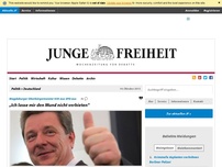 Bild zum Artikel: „Ich lasse mir den Mund nicht verbieten“