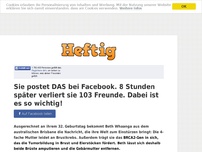 Bild zum Artikel: Sie postet DAS bei Facebook. 8 Stunden später verliert sie 103 Freunde. Dabei ist es so wichtig!