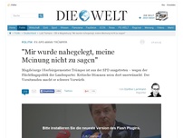 Bild zum Artikel: Ex-SPD-Mann Trümper: 'Mir wurde nahegelegt, meine Meinung nicht zu sagen'