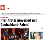 Bild zum Artikel: TV-Talk bei Jauch - Irrer AfDler provoziert mit Deutschland-Fahne!