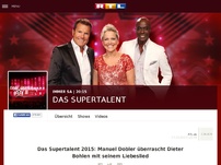 Bild zum Artikel: Manuel Dobler überrascht Dieter Bohlen mit seinem Liebeslied