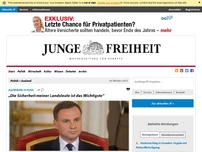 Bild zum Artikel: „Die Sicherheit meiner Landsleute ist das Wichtigste“