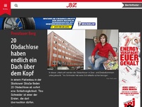 Bild zum Artikel: 20 Obdachlose haben endlich ein Dach über dem Kopf