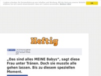 Bild zum Artikel: „Das sind alles MEINE Babys“, sagt diese Frau unter Tränen. Doch sie musste alle gehen lassen....