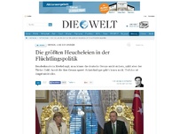 Bild zum Artikel: Merkel und die Grenze: Die größten Heucheleien in der Flüchtlingspolitik