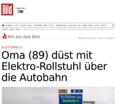 Bild zum Artikel: In Österreich - Oma düst mit Elektro-Rollstuhl über Autobahn