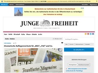 Bild zum Artikel: Dramatische Auflagenverluste für „Bild“, „FAZ“ und Co.