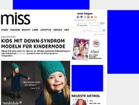 Bild zum Artikel: Plakatkampagne: Kids mit Down-Syndrom modeln für Kindermode