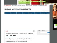 Bild zum Artikel: Syrien: Kanada bricht aus Allianz mit USA aus