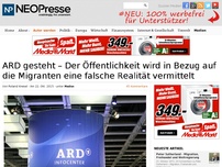 Bild zum Artikel: ARD gesteht – Der Öffentlichkeit wird in Bezug auf die Migranten eine falsche Realität vermittelt