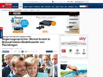Bild zum Artikel: Um gefährliche Reisen zu stoppen - Merkel will Flüchtlinge direkt nach Europa bringen lassen