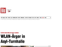 Bild zum Artikel: Nach Blockade - WLAN-Ärger in Asyl-Turnhalle