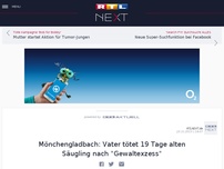 Bild zum Artikel: Mönchengladbach: Vater tötet 19 Tage alten Säugling nach 'Gewaltexzess'