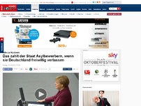 Bild zum Artikel: Hilfe zur Rückkehr - Das zahlt der Staat Asylberwerbern, wenn sie Deutschland freiwillig verlassen