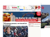 Bild zum Artikel: 'Flüchtlinge panisch, mit Gewalt ist zu rechnen'