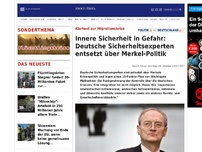 Bild zum Artikel: Innere Sicherheit in Gefahr: Deutsche Sicherheitsexperten entsetzt über Merkel-Politik