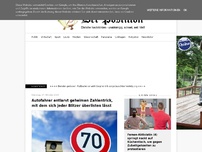 Bild zum Artikel: Autofahrer entlarvt geheimen Zahlentrick, mit dem sich jeder Blitzer überlisten lässt