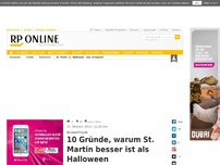 Bild zum Artikel: Brauchtum - 10 Gründe, warum St. Martin besser ist als Halloween