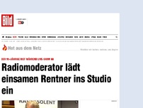 Bild zum Artikel: Er rief in Live-Show an - Moderator holt einsamen Rentner (95) ins Studio