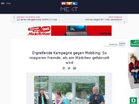 Bild zum Artikel: Ergreifende Kampagne gegen Mobbing: So reagieren Fremde, als ein Mädchen gehänselt wird