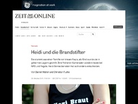 Bild zum Artikel: Heidi und die Brandstifter