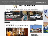 Bild zum Artikel: Keine Dividende: Tausenden Deutsche-Bank-Aktionären droht Hungertod