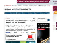 Bild zum Artikel: Wikileaks: Entvölkerung von Syrien ist Teil der US-Strategie