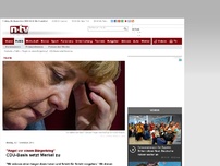 Bild zum Artikel: 'Angst vor einem Bürgerkrieg': CDU-Basis setzt Merkel zu