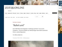 Bild zum Artikel: 'Kehrt um!'