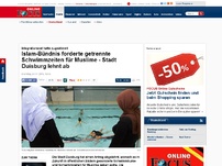 Bild zum Artikel: Duisburger Integrationsrat stimmt für Prüfung - Islamisches Bündnis fordert getrennte Schwimmzeiten für Muslime in Hallenbädern