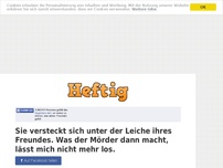 Bild zum Artikel: Sie versteckt sich unter der Leiche ihres Freundes. Was der Mörder dann macht, lässt mich nicht...