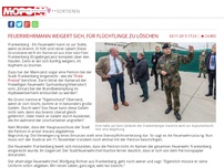Bild zum Artikel: Feuerwehrmann weigert sich, für Flüchtlinge zu löschen