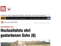 Bild zum Artikel: Unscheinbares Detail - Familien-Hochzeitsfoto ehrt gestorbenen Sohn