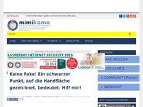 Bild zum Artikel: Keine Fake! Ein schwarzer Punkt, auf die Handfläche gezeichnet, bedeutet: Hilf mir!