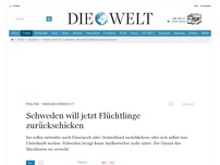 Bild zum Artikel: 'Grenze erreicht': Schweden will jetzt Flüchtlingen zurückschicken