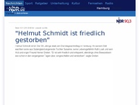 Bild zum Artikel: Helmut Schmidt ist gestorben