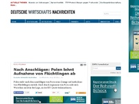 Bild zum Artikel: Nach Anschlägen: Polen lehnt Aufnahme von Flüchtlingen ab